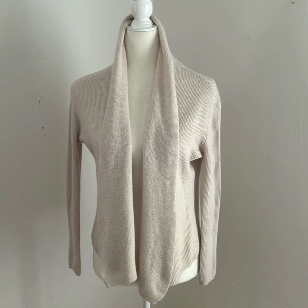 Nordstrom Signature Cream Cashmere Blend Cardigan sz XS/S